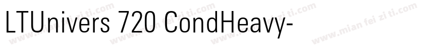 LTUnivers 720 CondHeavy字体转换